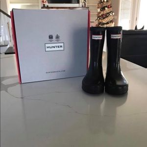 Kids Hunter Rain Boots- Black